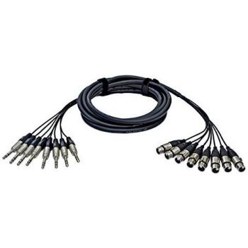 Alva Audio 16.4' 8-Channel Analog Multi-Core Cable (8 XLR Female to 8 TRS Male)