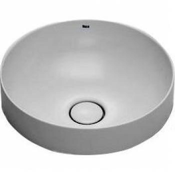 Roca A32752R000 Lavabo de Encimera Ø370x75, Modelo Inspira Round, Blanco