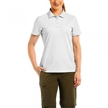 Polo Funcional de Mujer Maier Sports Ulrike, Piqué Ligero, Secado Rápido, Con Tecnología Dryprotec y Chip NFC para Reciclaje, Color Blanco