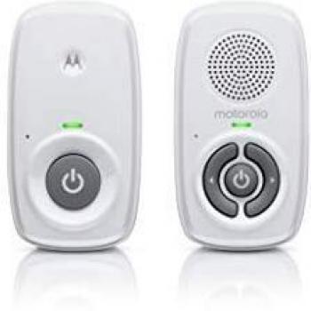 Motorola Baby MBP21 - Vigilabebés de audio DECT con 300 metros de alcance y micrófono de alta sensibilidad - Blanco