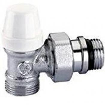 Retentor macho 1/2 escuadra Caleffi con conexiones para tubo de cobre, PEX y multistrato