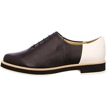 Slack London 18662 - Zapatos de cordones de Piel para mujer, color Negro, talla 40