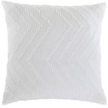 Cojín Home ESPRIT Blanco 45 x 45 x 45 cm - Cierre con Cremallera - Bordado - Poliéster