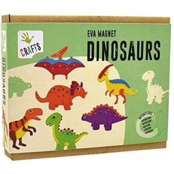 Andreu Toys- EVA Magnet Dinosaurs Arcilla y plastilina, Color