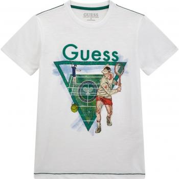 Guess Elegant Modern Girl's Short Sleeve White T-Shirt