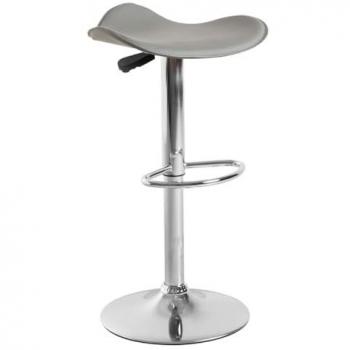 Taburete Hidráulico Rox - Taburete de Cocina Gris Claro