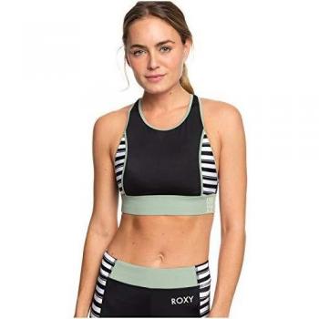 Roxy - Crop Top de Bikini - Mujer - XL - Negro