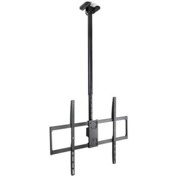 Soporte de Techo Extensible para Pantallas de 50 a 100, Negro, Diseño Discreto y Perfilado