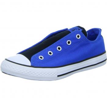 Converse Ctas Slip - Mocasines de Material Sintético para niño azul azul, color azul, talla 34