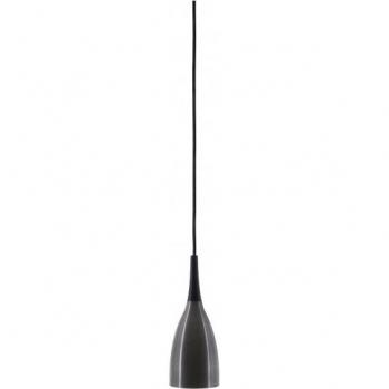 Colgante ANEMON de Metal y Gris Oxidado Diámetro 6,7 Cm, lámpara colgante de techo pequeña delgada gris óxido, GU10