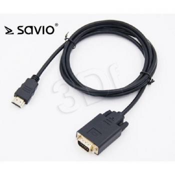 Savio CL-103 HDMI a VGA adaptador de cable de vídeo