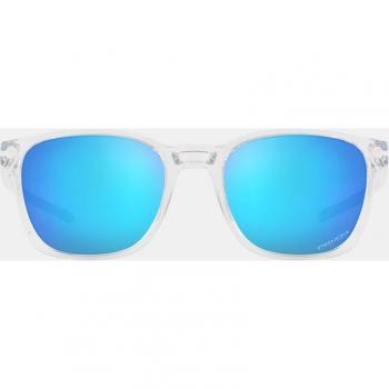 Oakley Ojector Sunglasses, White Unisex, Size: 55 MM, Clear Lens with Prizm Sapphire