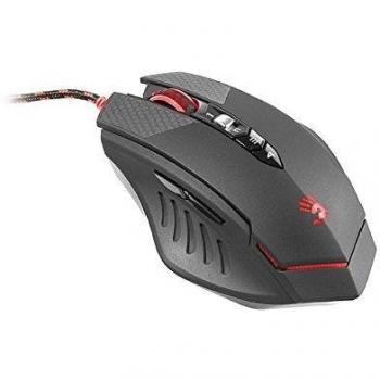 Ratón Óptico A4Tech Bloody T70 USB 4000 dpi para Mano Derecha - Negro y Rojo