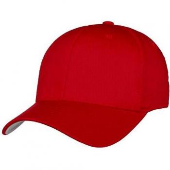 Flexfit Wooly Combed Unisex Cap - Red - Size S/M