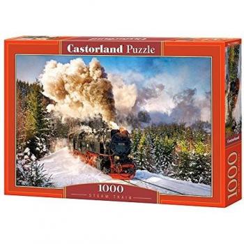 Quebra-cabeça de trem a vapor Castorland 1000 peças - Puzzles Adultos - 1000 Piezas