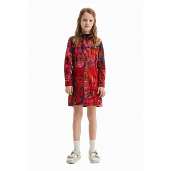 Vestido Camisero Rojo para Niñas Desigual Alonso