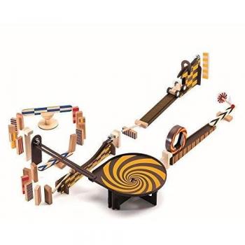 Djeco Zig & Go Wroom 45-Piece Chain Reaction Marble Run Set