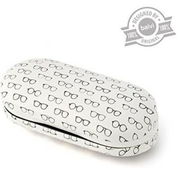 Balvi - Twin Estuche para Gafas y lentillas con Espejo Incorporado. Incluye Recipiente para lentillas
