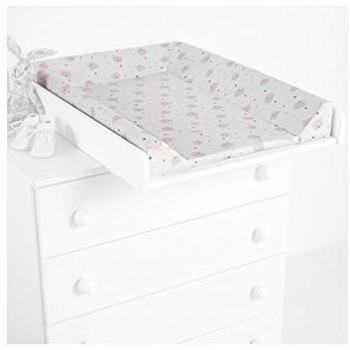 Micuna CP-1199 Plus 2 - Cambiador con tapizado osos corazones, color blanco y rosa