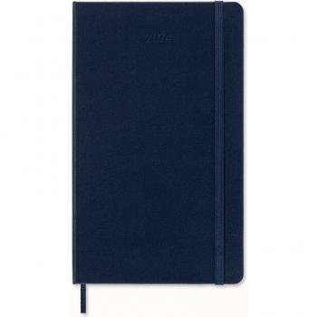 Moleskine 12-Month Daily Planner 2024, Large (13 x 21 cm), Sapphire Blue, Hard Cover