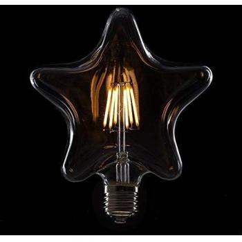 Greenice | Bombilla de LEDs Filamento Vintage Star E27 6W 600Lm | Blanco Cálido