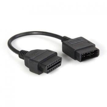 TOOGOO(R) 1x 14 Pin OBD cambio de 16 pines OBD2 de 29,5cm cable adaptador para NISSAN
