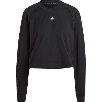 Adidas Power Hidden Racerback Sweatshirt for Women, Black/White, Size XS