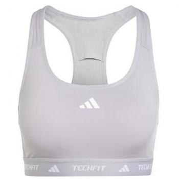 Sujetador Deportivo Adidas Techfit de Medio Impacto para Mujer - Gris 2XS A-B Cup