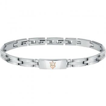 Pulsera Maserati Varis de Acero Plateado