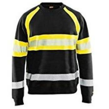 Sudadera de alta visibilidad Blaklader negro/amarillo talla M