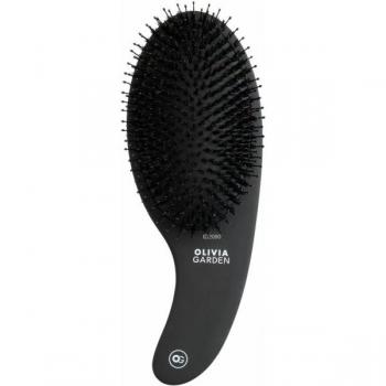 Olivia Garden Black Label CURVE Board Hair Brush with Nylon and Boar Bristles, 1 pc