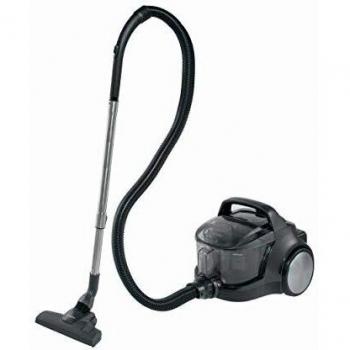Aspiradora Sin Bolsa Grundig VCC 4770 A Ciclónica con Filtro EPA E12 y Accesorios para Suelos Duros en Color Gris y Plateado