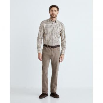 Camisa de hombre casual cuadros manga larga Mirto