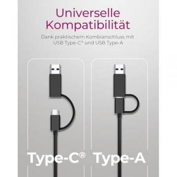 Adaptador de Red USB Type-C/Type-A a Ethernet 2.5 Gigabit, Negro