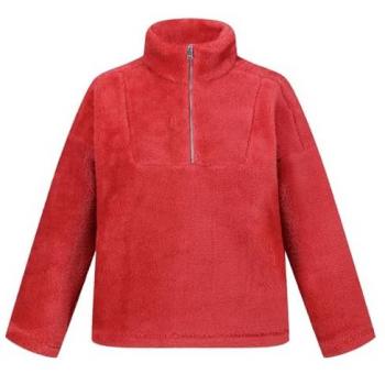 Regatta Women's Zeeke Half Zip Fluffy Fleece Sweater in Mineral Red, Size 18