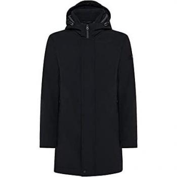 Peuterey Men's Black Albali Parka with Hood - Size L