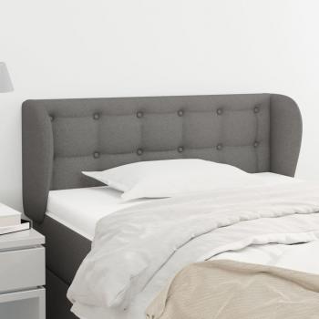 Cabecero de tela gris oscuro 103x23x78/88 cm vidaXL