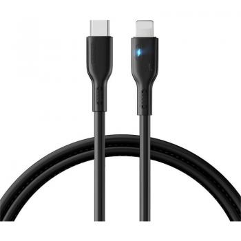 Cable USB-C a Lightning 20W con Indicador LED 1.2m Negro