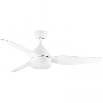 Ventilador de Techo Orbegozo CP 131132, 40W, 3 aspas, Ø132 cm, 6 velocidades, con Luz LED, color Blanco