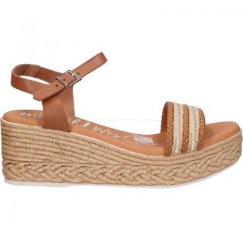 Sandalias de Mujer Oh My Sandals 5462 V62CO Roble Combi con Cuña de Esparto EU 41