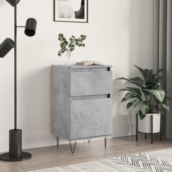 Aparador de hormigón gris 40x35x70 cm madera multicapa
