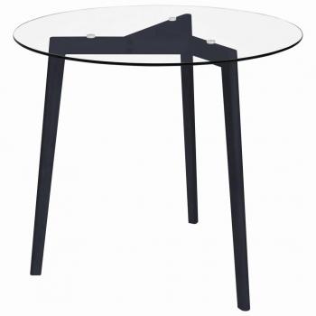vidaXL 31.5 Tempered Glass Dining Table - Transparent Design