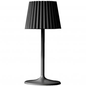 Lámpara de mesa LED inalámbrica Abby Negra 30CM