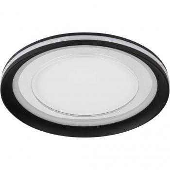 Plafoniera LED Clarino Ø 36 cm, blanco/negro, acrílico
