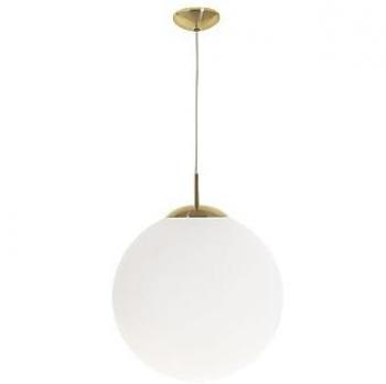 Lámpara Colgante Global 1xE27 Altura Regulable Diámetro 35cm Oro/Blanco