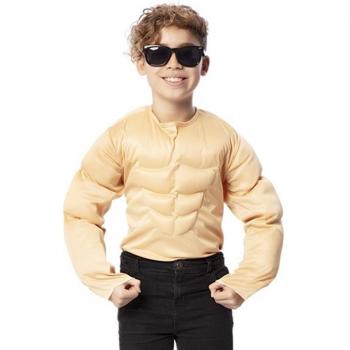 Disfraz de Forzudo con Musculatura Realista para niño