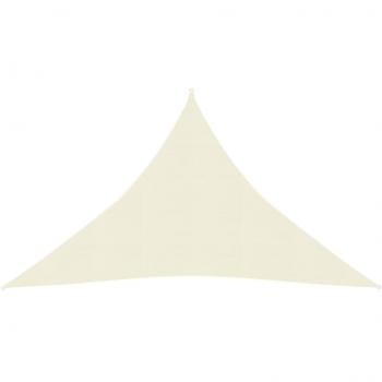 Toldo de vela crema HDPE 160 g/m² 4x4x5,8 m