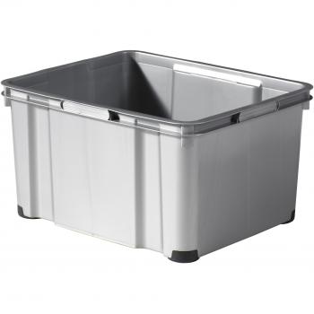 Papelera - nido con Unibox 30L zilver voet rubberen met