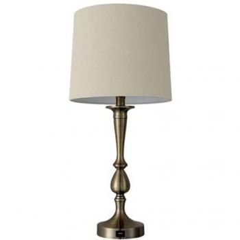 FABRILAMP Sobremesa Khalifa E27 Cuero Puerto USB