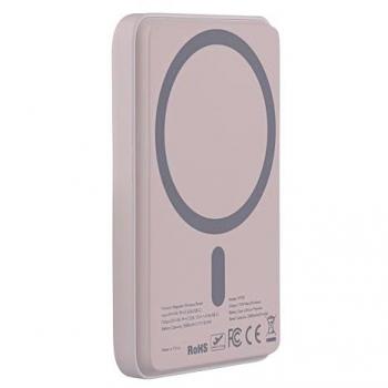 Powerbank Magsafe Rosa 5000 mAh - Carga rápida 15W inalámbrica y 20W con cable